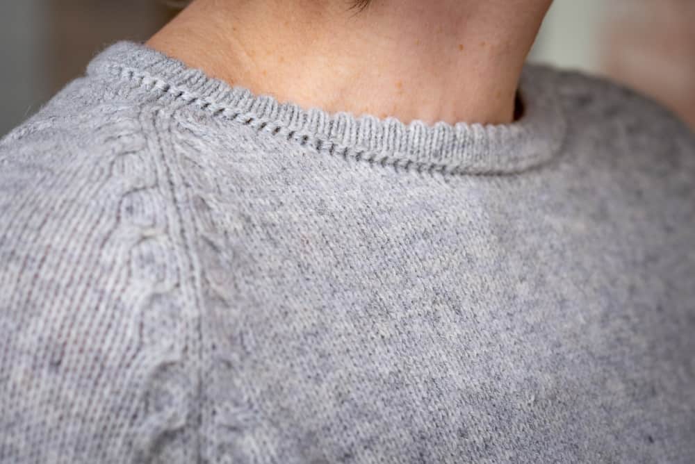Pullover Almstrick Detail Kragen